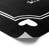 Affiche de bienvenue Mariage Whimsical Chalk tiré (Coin)