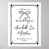 Affiche de bienvenue Mariage Whimsical Main Draw (Devant)