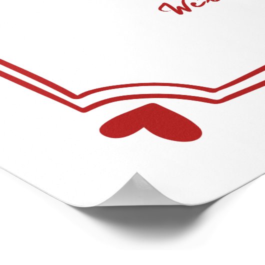 Affiche de bienvenue Mariage Whimsical Main Draw R (Coin)