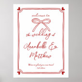 Affiche de bienvenue Mariage Whimsical Main Draw R (Devant)