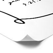 Affiche de bienvenue Mariage Whimsical tiré à la m (Coin)