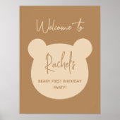 Affiche de bienvenue minimale pour le premier anni (Devant)