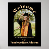 Affiche de bienvenue minimaliste moderne (Devant)