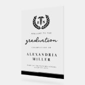 Affiche de bienvenue moderne de l'école de science (Angle)