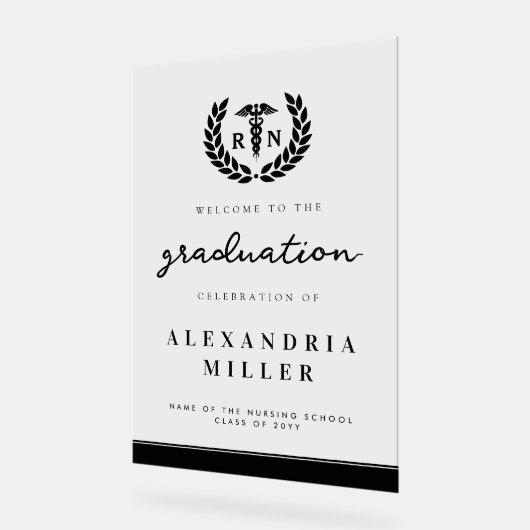 Affiche de bienvenue moderne de l'école de science (Angle)