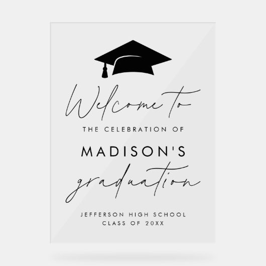 Affiche de bienvenue moderne Décontracté Script Gr (Recto)