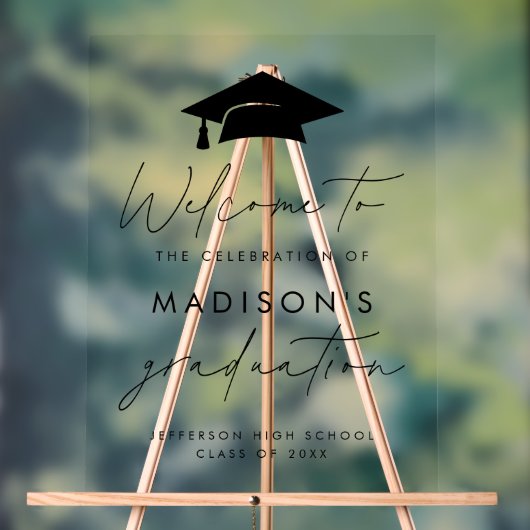 Affiche de bienvenue moderne Décontracté Script Gr (Neutre)