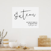 Affiche de bienvenue moderne Seize (Cuisine)