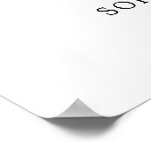 Affiche de bienvenue moderne simple de réception d (Coin)