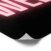 Affiche de bienvenue Neon Rainbow (Coin)