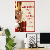 Affiche de bienvenue Noël Casse-Noisette (Bureau à domicile)