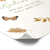 Affiche de bienvenue nuptiale Citrouille Rustic Fa (Coin)