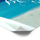 Affiche de bienvenue | Ocean Beach Summer Fête des (Coin)