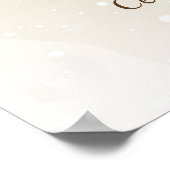 Affiche de bienvenue Ourson avec ballons (Coin)