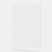 Affiche de bienvenue PERSONNALISÉE (Angle)