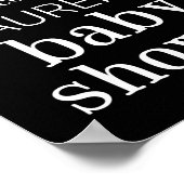 Affiche de bienvenue personnalisée du Baby shower  (Coin)