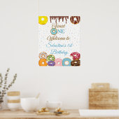 Affiche de bienvenue personnalisée Sweet One First (Cuisine)