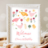 Affiche de bienvenue Petit Chick Farm Barnyard Ann