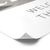 Affiche de bienvenue photo 3e anniversaire (Coin)