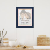 Affiche de bienvenue photo couleur bleu bleu bleu  (Cuisine)