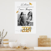Affiche de bienvenue photo de la graduation modern (Cuisine)