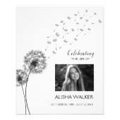 Affiche de bienvenue photo des funérailles commémo (Devant)