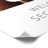 Affiche de bienvenue photo du 2e anniversaire (Coin)