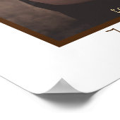 Affiche de bienvenue photo moderne élégante Brown (Coin)