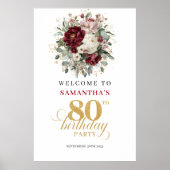 Affiche de bienvenue pour 80e anniversaire Chic Ma (Devant)