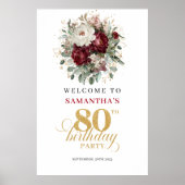 Affiche de bienvenue pour 80e anniversaire Rustiqu (Devant)