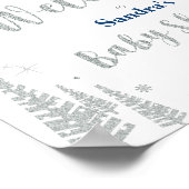 Affiche de bienvenue pour Baby shower d'hiver, Gar (Coin)