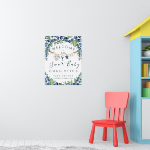 Affiche de bienvenue pour Baby Shower Garçon Sweet