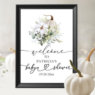 Affiche de bienvenue pour Baby Shower sur le thème