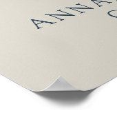 Affiche de bienvenue pour des funérailles avec col (Coin)