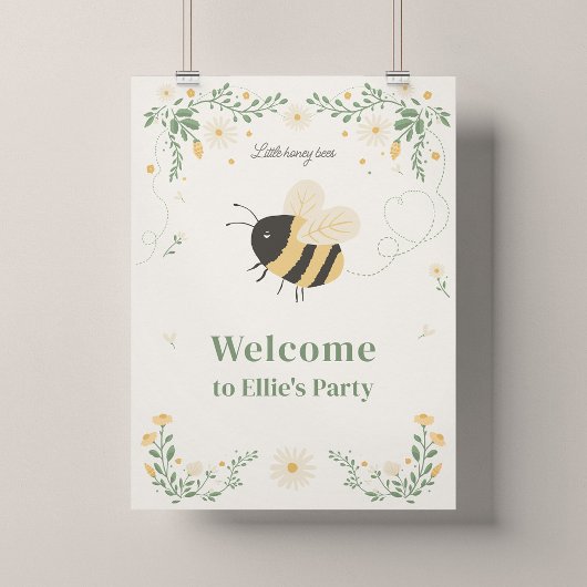 Affiche de bienvenue pour fête d'anniversaire Buzz