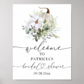 Affiche de bienvenue pour la Baby Shower automnale (Devant)