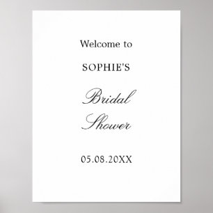 Affiche de bienvenue pour la baby shower de mariag