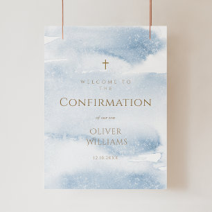Affiche de bienvenue pour la confirmation de garço