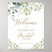 Affiche de bienvenue pour la douche de la mariée a (Devant)