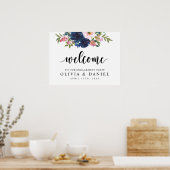 Affiche de bienvenue pour la fête d'annonce de fia (Cuisine)