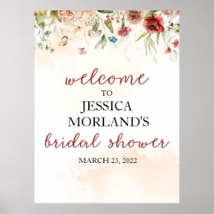 Affiche de bienvenue pour la fête de mariage, Affi