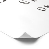 Affiche de bienvenue pour la fête de mariage Lemon (Coin)