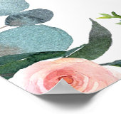 Affiche de bienvenue pour la fête de mariage : l'h (Coin)