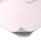 Affiche de bienvenue pour la réception de mariage (Coin)