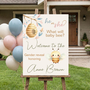 Affiche de Bienvenue pour la Révélation du Sexe de