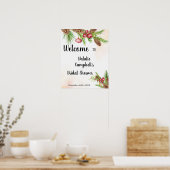 Affiche de bienvenue pour la soirée de mariage de  (Cuisine)