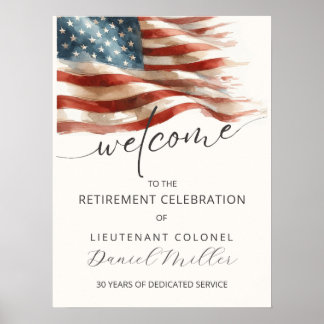 Affiche de bienvenue pour retraite militaire | Mod