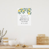 Affiche de bienvenue pour un mariage Lemon Bridal (Cuisine)