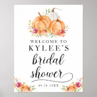 Affiche de bienvenue pour une baby shower de citro
