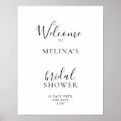 Affiche de bienvenue pour une Baby Shower de maria (Devant)